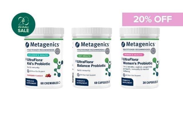 20% Off Metagenics UltraFlora Range Cover Image